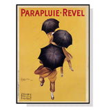 Floating Canvas Wall Art - Parapluie Revel in Black Frame (90cm x 135cm)