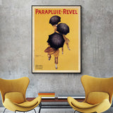 Floating Canvas Wall Art - Parapluie Revel in Black Frame (90cm x 135cm)