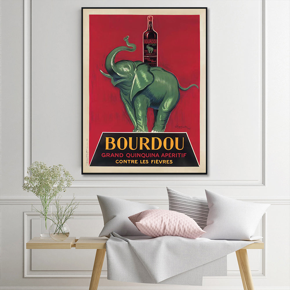 Bourdou Canvas Art in Black Frame - 100cm x 150cm