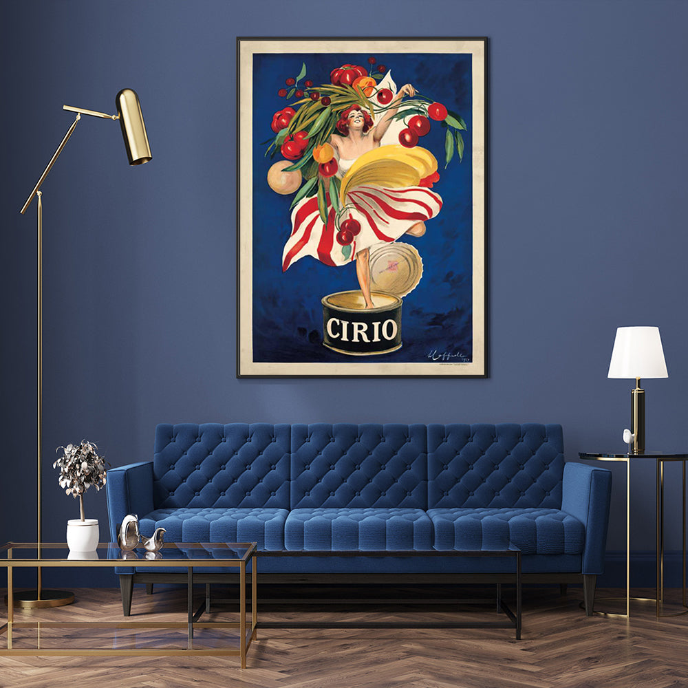 Cirio Canvas Art by Leonetto Cappiello - 100cm x 150cm with Elegant Black Frame