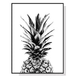 Pineapple Canvas Wall Art with Black Frame – 90cm x 135cm