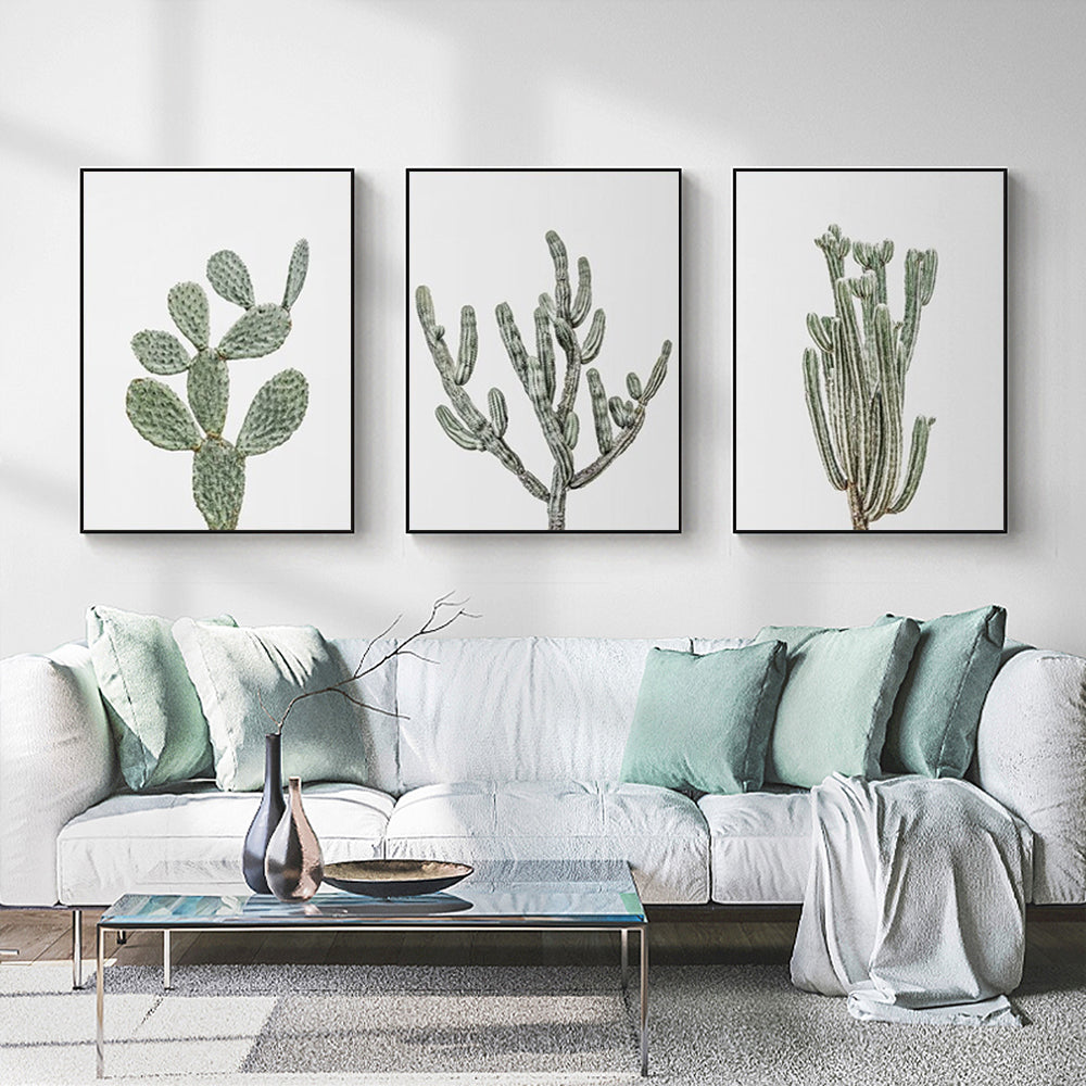 Desert Serenity Canvas Art Set - 70cm x 100cm with Black Frames