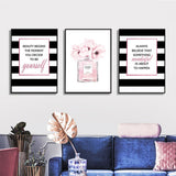 Framed 3-Piece Fashion Canvas Prints - 70cm x 100cm Wall Art Set