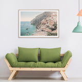 Amalfi Coast Canvas Wall Art with Wooden Frame - 90cm x 135cm