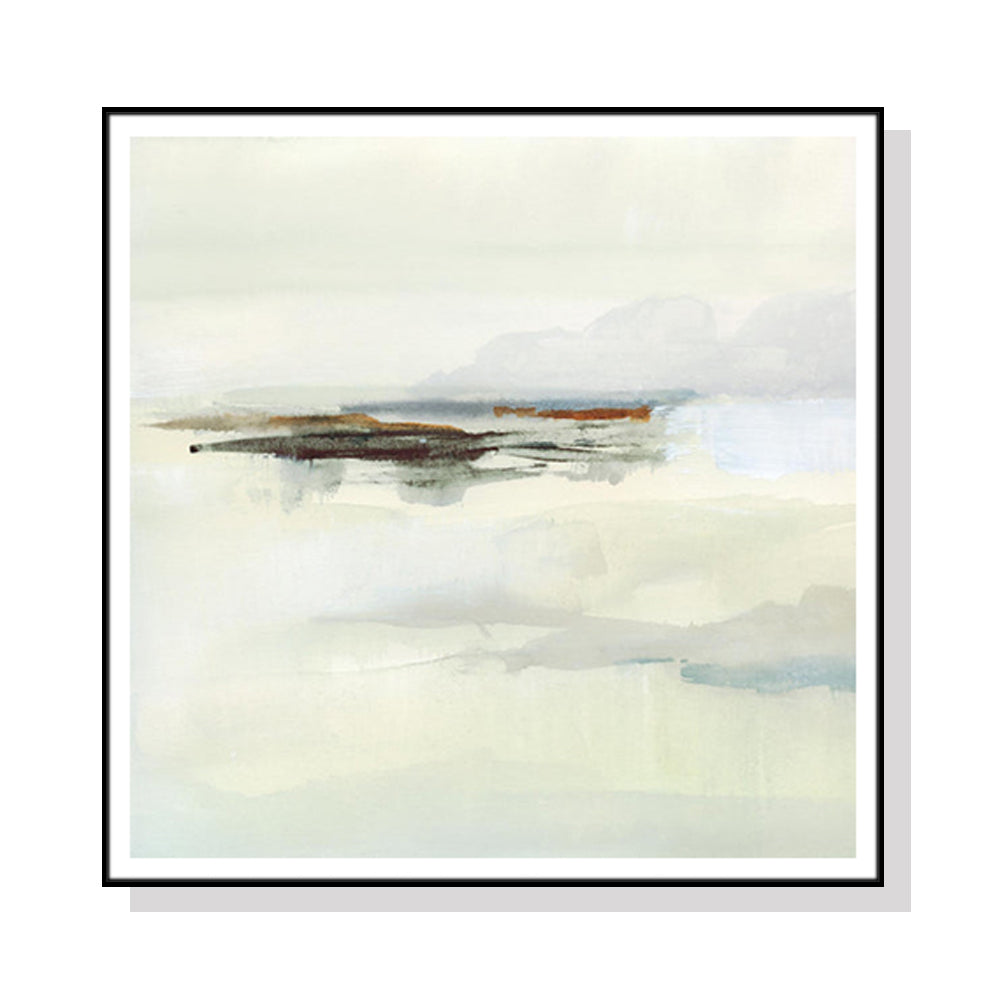 Atmospheric Edge Black Framed Canvas Art - 90cm x 90cm