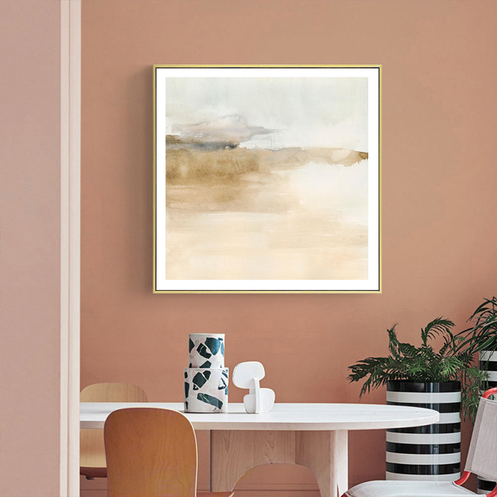 Atmospheric Edge II Canvas Art with Golden Frame - 70cm x 70cm