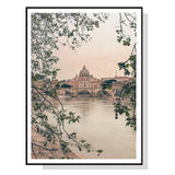 Rome Cityscape Canvas Art with Black Frame - 40cm x 60cm