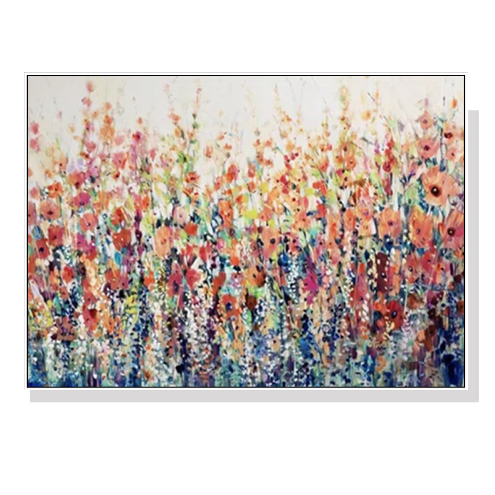 Spring Elegance: 40x60cm Canvas Art with White Frame