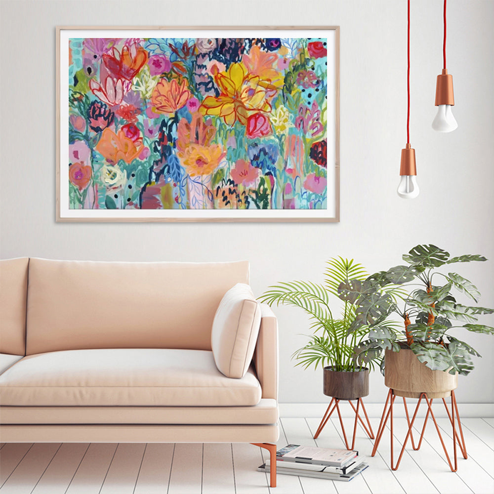 Carrie Schmitt Canvas Wall Art with Wooden Floating Frame - 90cm x 135cm