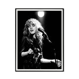 Stevie Nicks Concert Canvas Art - 70cm x 100cm Framed Print with Floating Effect