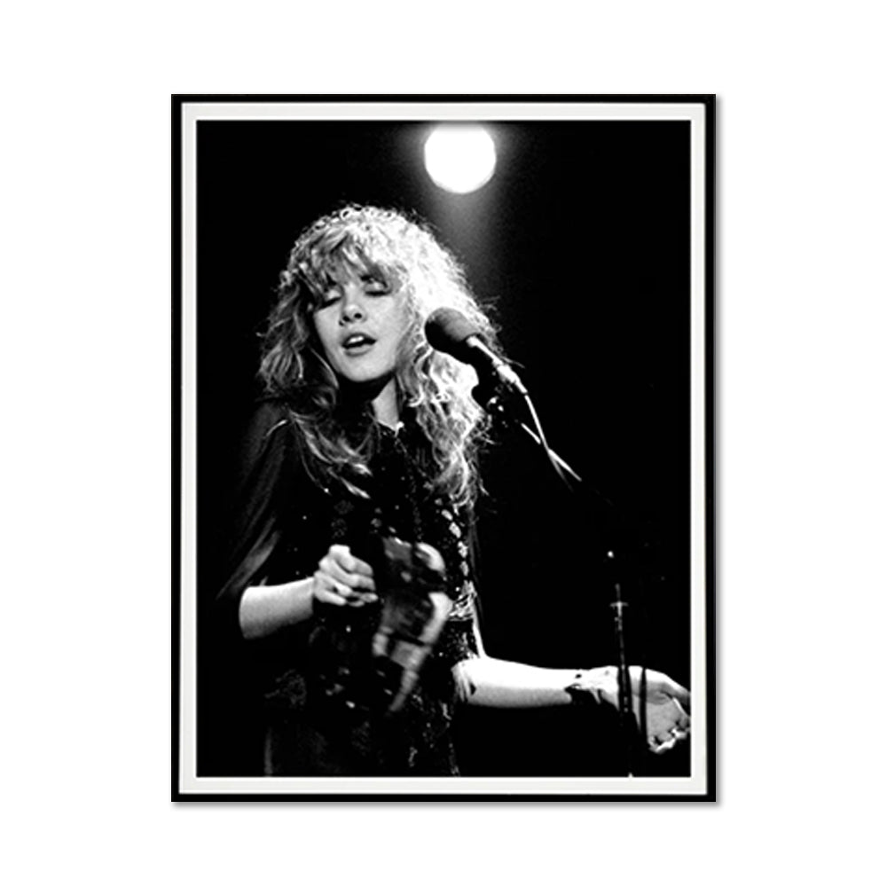 Stevie Nicks Live in Concert Canvas Art - 90cm x 135cm Framed Poster