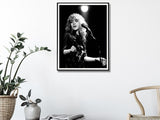 Stevie Nicks Live in Concert Canvas Art - 90cm x 135cm Framed Poster