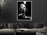 Stevie Nicks Live in Concert Canvas Art - 90cm x 135cm Framed Poster