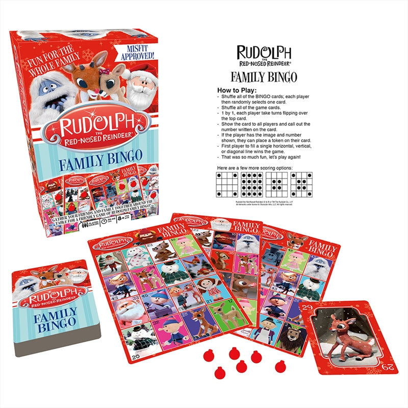 Festive Rudolph Bingo for Family Fun