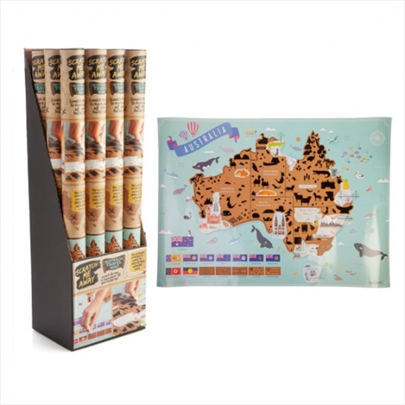 Adventure Awaits: Scratch-Off Australia Travel Map