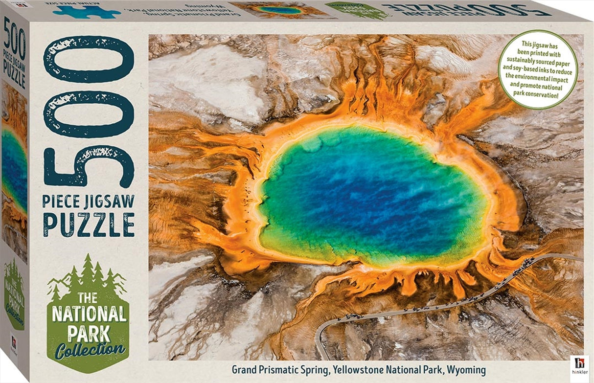 Yellowstone Adventure 500-Piece Jigsaw Puzzle - Grand Prismatic Spring