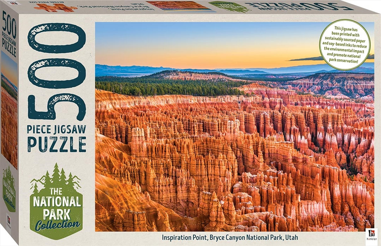 Bryce Canyon National Park 500-Piece Jigsaw Puzzle: Explore the Hoodoos at Sunset