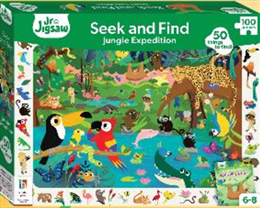 Jungle Adventure 100-Piece Seek and Find Puzzle