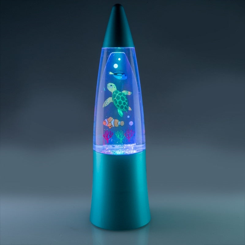 Tropical Ocean Glitter Motion Lamp