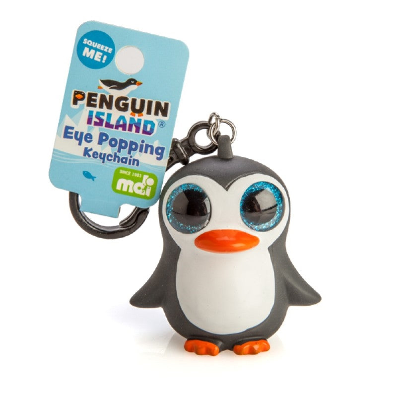 Adorable Squishy Penguin Keychain with Pop-Out Eyes