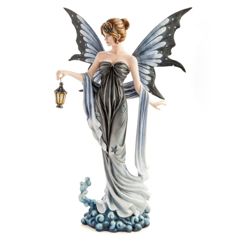 Illuminated Star Fairy Figurine with Color-Changing Dress