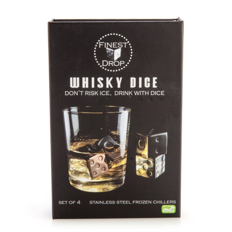 Chill & Sip: Stainless Steel Whisky Stones Dice Set