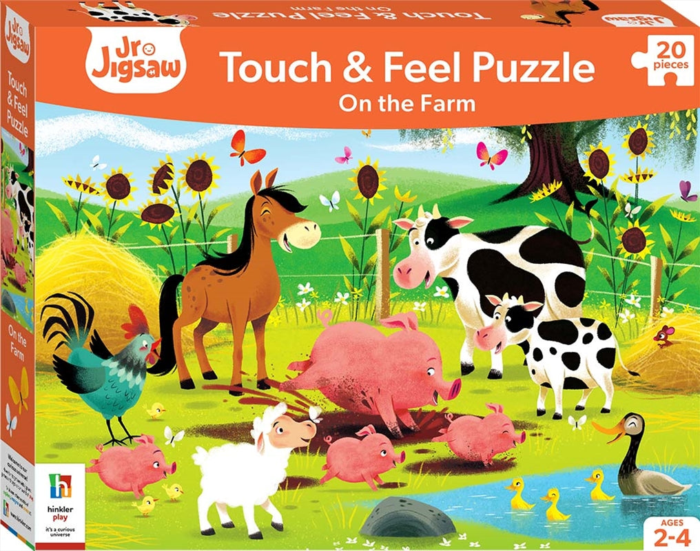 Farmyard Sensations: Interactive Touch-and-Feel Jigsaw Puzzle