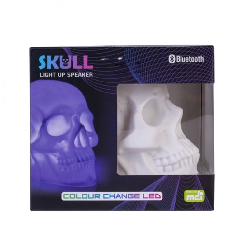 Glow-in-the-Dark Skull Bluetooth Speaker