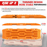 XBULL Rise Up Series 4WD Recovery Tracks - 2PCS Heavy-Duty Sand, Snow & Mud Boards with Mounting Accessories