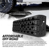 X-BULL Recovery tracks Boards 10T 2 Pairs Sand Mud Snow With Mounting Bolts pins Black