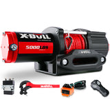 X-BULL 5000LB 12V Wireless Electric Winch with Synthetic Rope for ATV, UTV, and Boat