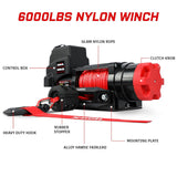 X-BULL Electric Winch 6000LBS 12V BOAT Synthetic Rope Wireless Remote 4WD ATV UTV