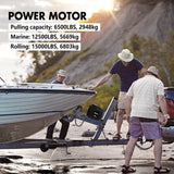 High-Performance 12V 6500LBS Electric Boat Winch with Remote Control and Steel Cable