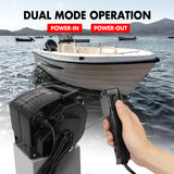 High-Performance 12V 6500LBS Electric Boat Winch with Remote Control and Steel Cable