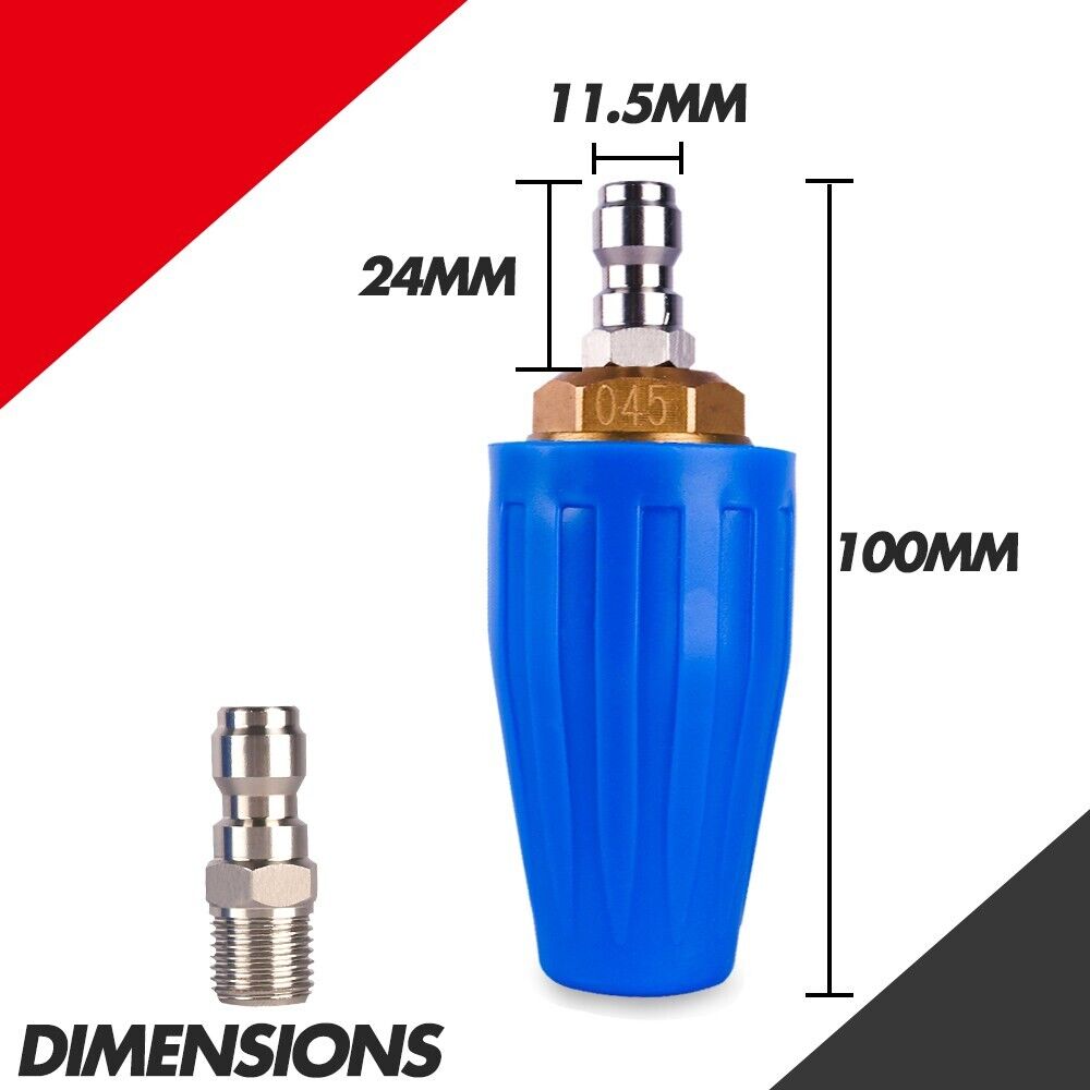 High-Pressure Turbo Nozzle Head 4000PSI for X-BULL Pressure Washer with 1/4 BSP Connector