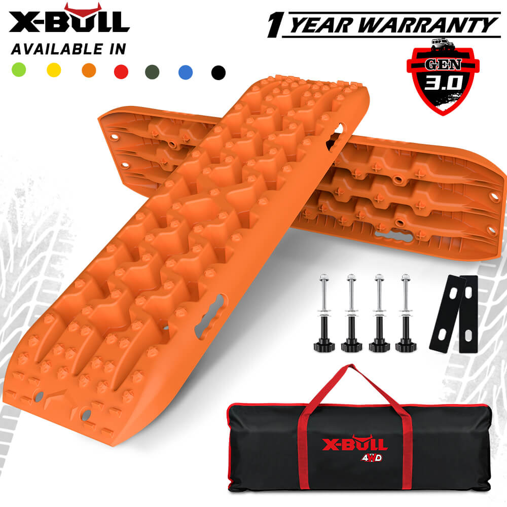 X-BULL Recovery tracks Sand tracks KIT Carry bag mounting pin Sand/Snow/Mud 10T 4WD-Orange Gen3.0