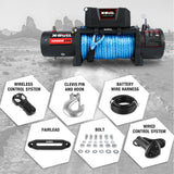 X-BULL 12000LBS 12V Electric Winch with Synthetic Rope and Wireless Remote for 4WD/4X4 Vehicles