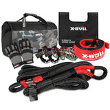 X-BULL Ultimate Off-Road Recovery Kit: Kinetic Rope, Snatch Strap & Soft Shackles for 4WD Adventures