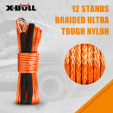 Heavy-Duty X-BULL Dyneema Synthetic Winch Rope 5.5mm x 13m for Off-Road Recovery