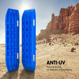 X-BULL Gen 2.0 Recovery Tracks - 2pcs Heavy-Duty Sand/Snow/Mud Traction Boards for 10T 4WD Vehicles - Blue