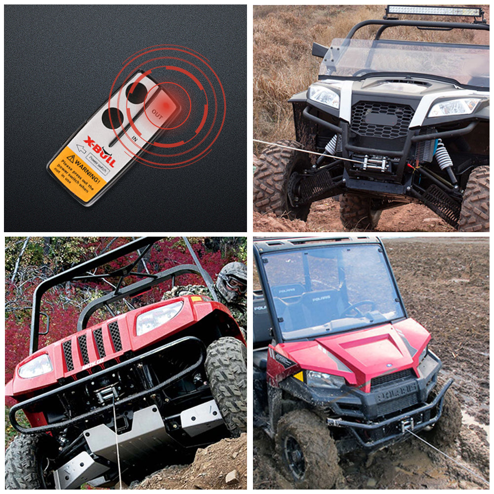 X-BULL Dual Wireless Winch Remote Control System - 150ft Range for 12V Vehicles