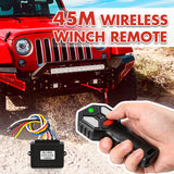 X-BULL Dual Wireless Winch Remote Control System - 150ft Range for 12V Solenoid Winches