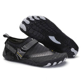 Men Women Water Shoes Barefoot Quick Dry Aqua Sports Shoes - Black Size EU41 = US7.5