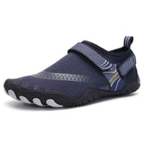 Men Women Water Shoes Barefoot Quick Dry Aqua Sports Shoes - Blue Size EU42 = US8