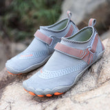 Men Women Water Shoes Barefoot Quick Dry Aqua Sports Shoes - Grey Size EU40 = US7