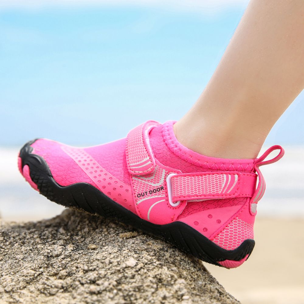 Kids Water Shoes Barefoot Quick Dry Aqua Sports Shoes Boys Girls - Pink Size Bigkid US2=EU32