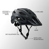 VALK Mountain Bike Helmet Small 54-56cm MTB Bicycle Cycling Safety Accessories