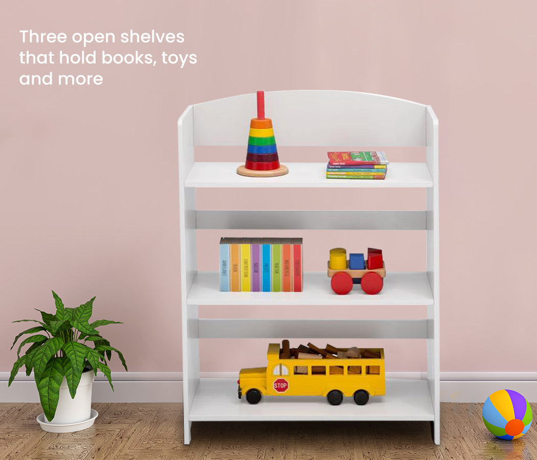 DELTA Kids Furniture Bookshelf Premium Award Winning Wood Childrens White