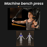 PROFLEX Multi Home Gym Station Bench Press Preacher Cable Machine Back Equipment