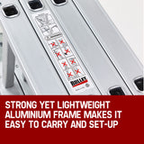 BULLET Pro 4.7m Multi-Purpose Ladder Aluminium Extension Folding Adjustable Step